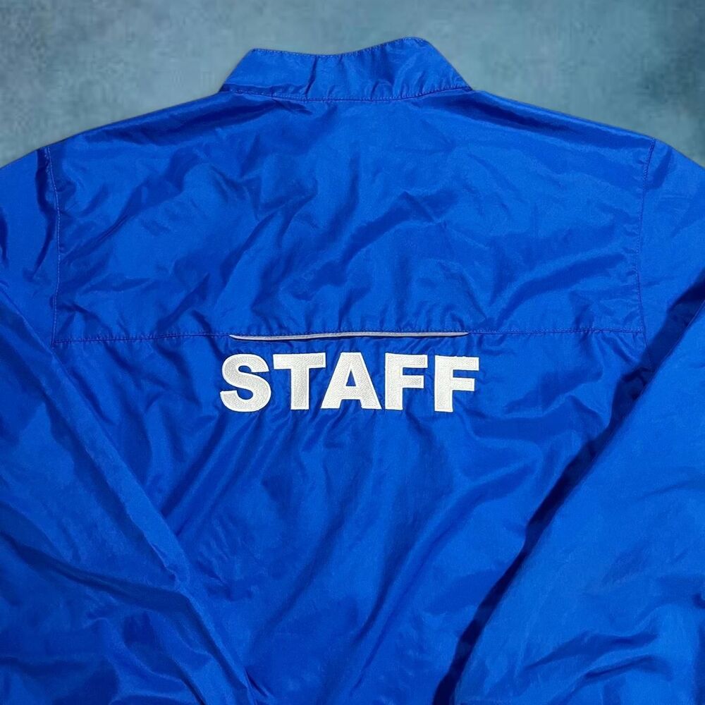 Blue staff windbreaker jacket